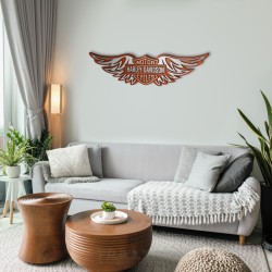 Harley Motor Company con Alas- 3D Logo