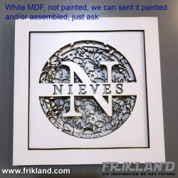 Multilayer 3D Name Frame