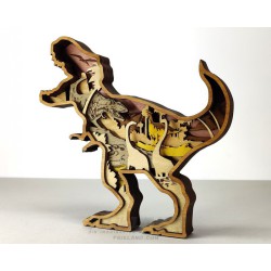 Tiranosaurio Rex 3D - Kit de Dinosaurio para Montar y Pintar