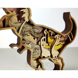 Tiranosaurio Rex 3D - Kit de Dinosaurio para Montar y Pintar