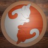 Yin Yang de Gatos 1 - Arte 3D Ensamblado