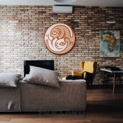 Yin Yang de Gatos 2 - Arte 3D Ensamblado